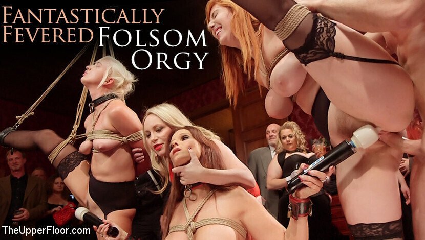 Syren de Mer & John Strong & Eliza Jane & Aiden Starr & Lauren Phillips in Fantastically Fevered Folsom Orgy - TheUpperFloor
