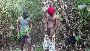 Public fuck under the Saint Anastasie woods in Yaound&eacute_. Between two straight friends who meet with big cocks. something new in the plantations under the woods of the bush. exclusively on Xvideos red. Two straigh friend