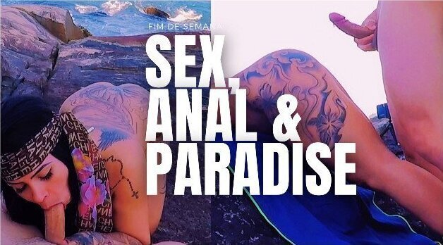 SEX IN PARADISE ANAL ASS GIRLFRIEND AMADORA PUBLIC BEACH - SEXDOLL 520