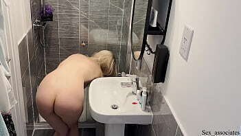 Caught My Stepsis Riding Dildo In the Shower On Hidden Camera