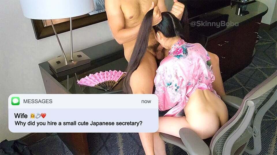 Cheating With The Small Japanese Secretary - Best Asian Blowjob 