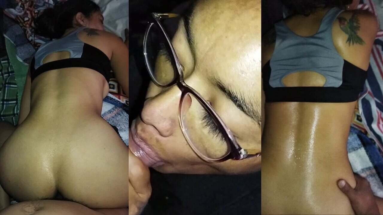 Sweaty Girl Fucks Secretly at night
